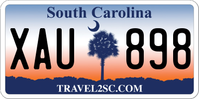 SC license plate XAU898