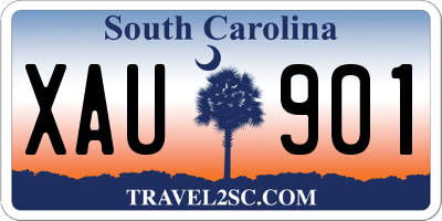 SC license plate XAU901