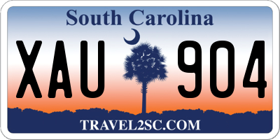 SC license plate XAU904