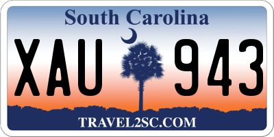 SC license plate XAU943