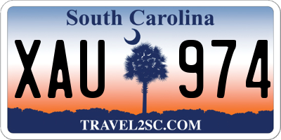 SC license plate XAU974