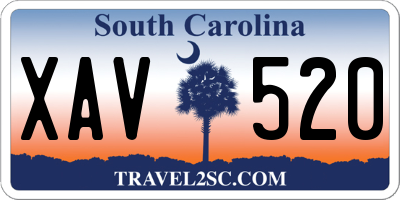 SC license plate XAV520