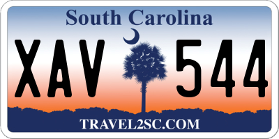 SC license plate XAV544