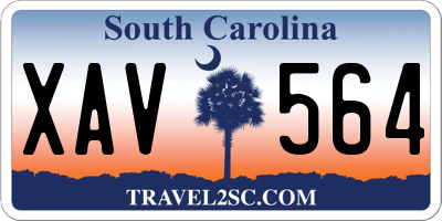 SC license plate XAV564