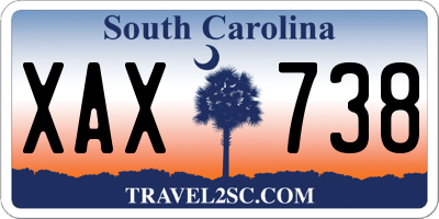SC license plate XAX738