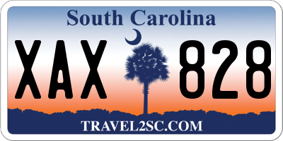 SC license plate XAX828