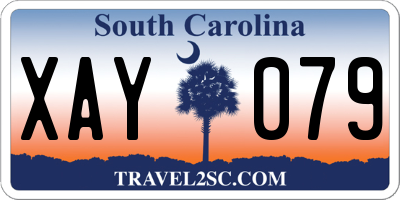 SC license plate XAY079