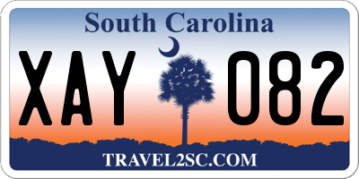 SC license plate XAY082