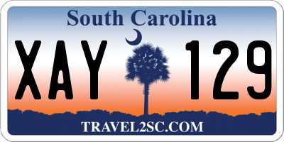 SC license plate XAY129
