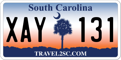 SC license plate XAY131