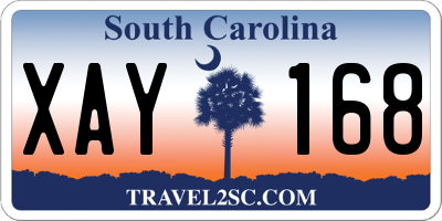 SC license plate XAY168