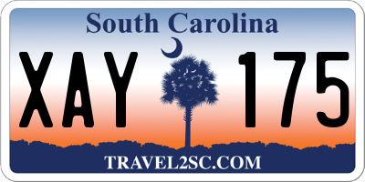 SC license plate XAY175