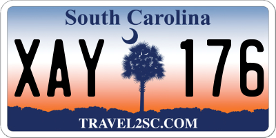 SC license plate XAY176