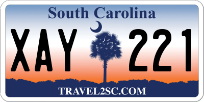 SC license plate XAY221