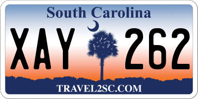 SC license plate XAY262