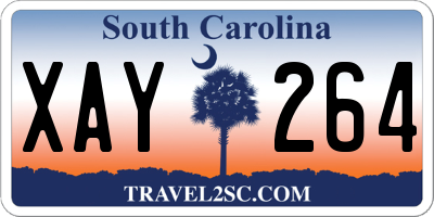 SC license plate XAY264