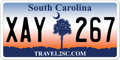 SC license plate XAY267