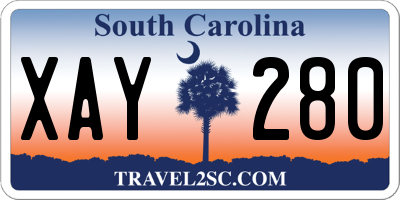 SC license plate XAY280