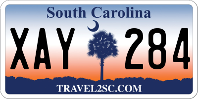 SC license plate XAY284
