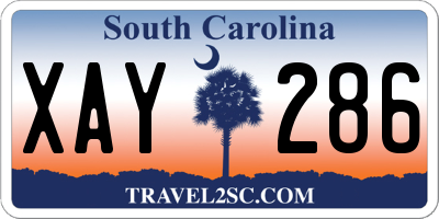 SC license plate XAY286