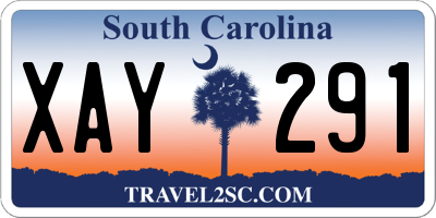 SC license plate XAY291
