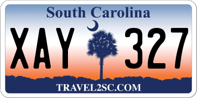 SC license plate XAY327
