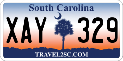 SC license plate XAY329