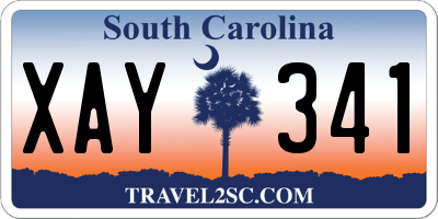 SC license plate XAY341