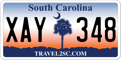 SC license plate XAY348