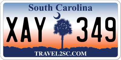 SC license plate XAY349