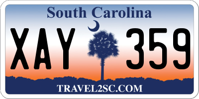 SC license plate XAY359
