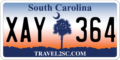 SC license plate XAY364