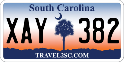 SC license plate XAY382
