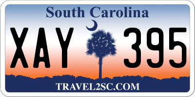 SC license plate XAY395