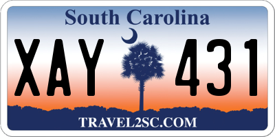 SC license plate XAY431