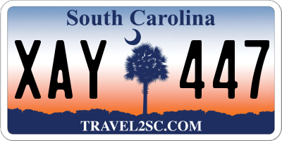 SC license plate XAY447
