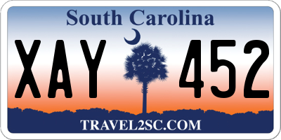 SC license plate XAY452