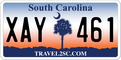 SC license plate XAY461
