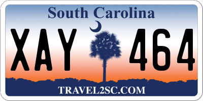 SC license plate XAY464