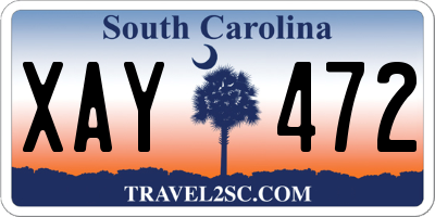 SC license plate XAY472