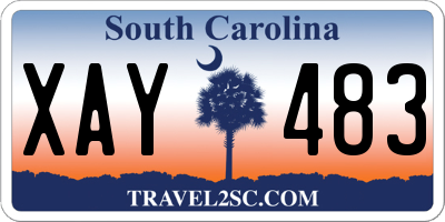 SC license plate XAY483