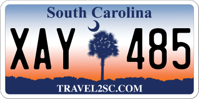 SC license plate XAY485