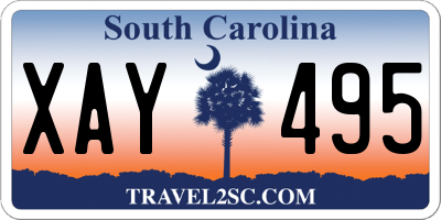 SC license plate XAY495