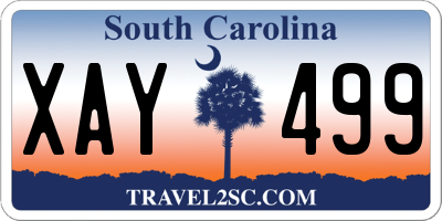 SC license plate XAY499