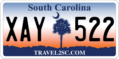 SC license plate XAY522