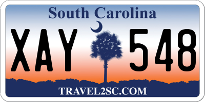 SC license plate XAY548
