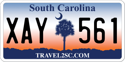 SC license plate XAY561