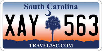 SC license plate XAY563