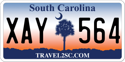 SC license plate XAY564