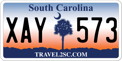 SC license plate XAY573